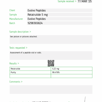 Buy Retatrutide (Reta) 15mg | GLP-1 GIP Glucagon Agonist