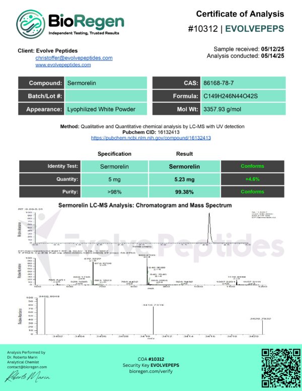 Sermorelin 10 mg - Image 2